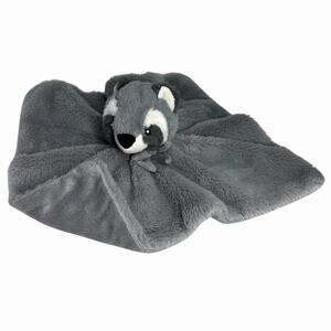 Little Miracles Raccoon Lovey Security Blanket Gray Soft Toy Costco 13.5x13.5